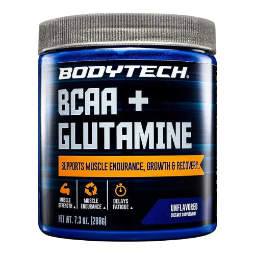 BODYTECH BCAA + Glutamine Powder - Unflavored (7.3 oz./30 Servings)