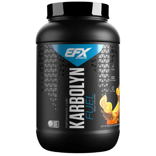 EFX Sports Karbolyn Fuel | Fast-Absorbing Carbohydrate Powder | Carb Load, Sustained Energy, Quick Recovery | Stimulant Free | 37 Servings (Orange)