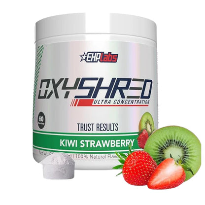 EHP Labs OxyShred Pre Workout Powder - Preworkout Powder with L Glutamine & Acetyl L Carnitine, Energy Boost Drink - Kiwi Strawberry, 60 Servings