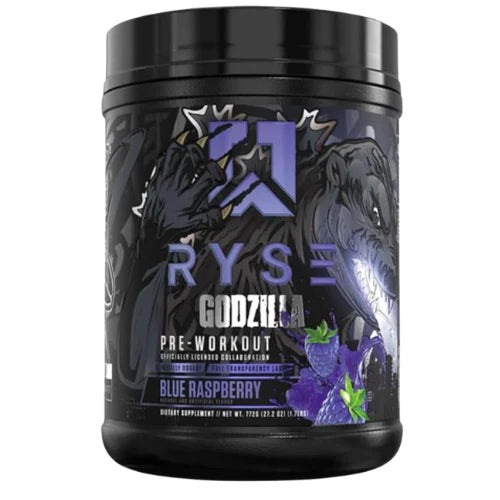 RYSE Up Supplements Noel Deyzel x Godzilla Pre Workout | Intense Pumps, Energy, & Focus | Citrulline & Beta Alanine | 400mg Total Caffeine | 40 Servings (Monsterberry Lime)