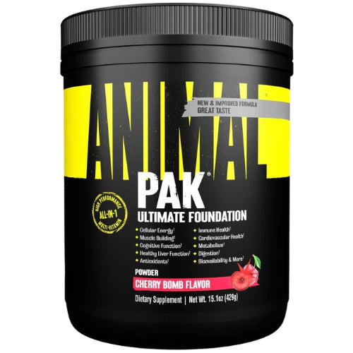 Animal Pak - Convenient All-in-One Vitamin & Supplement Pack - Zinc, Vitamins C, B, D, Amino Acids and More - Sports Nutrition Performance Mulitvitamin for Women & Men - Updated Version - 44 Count