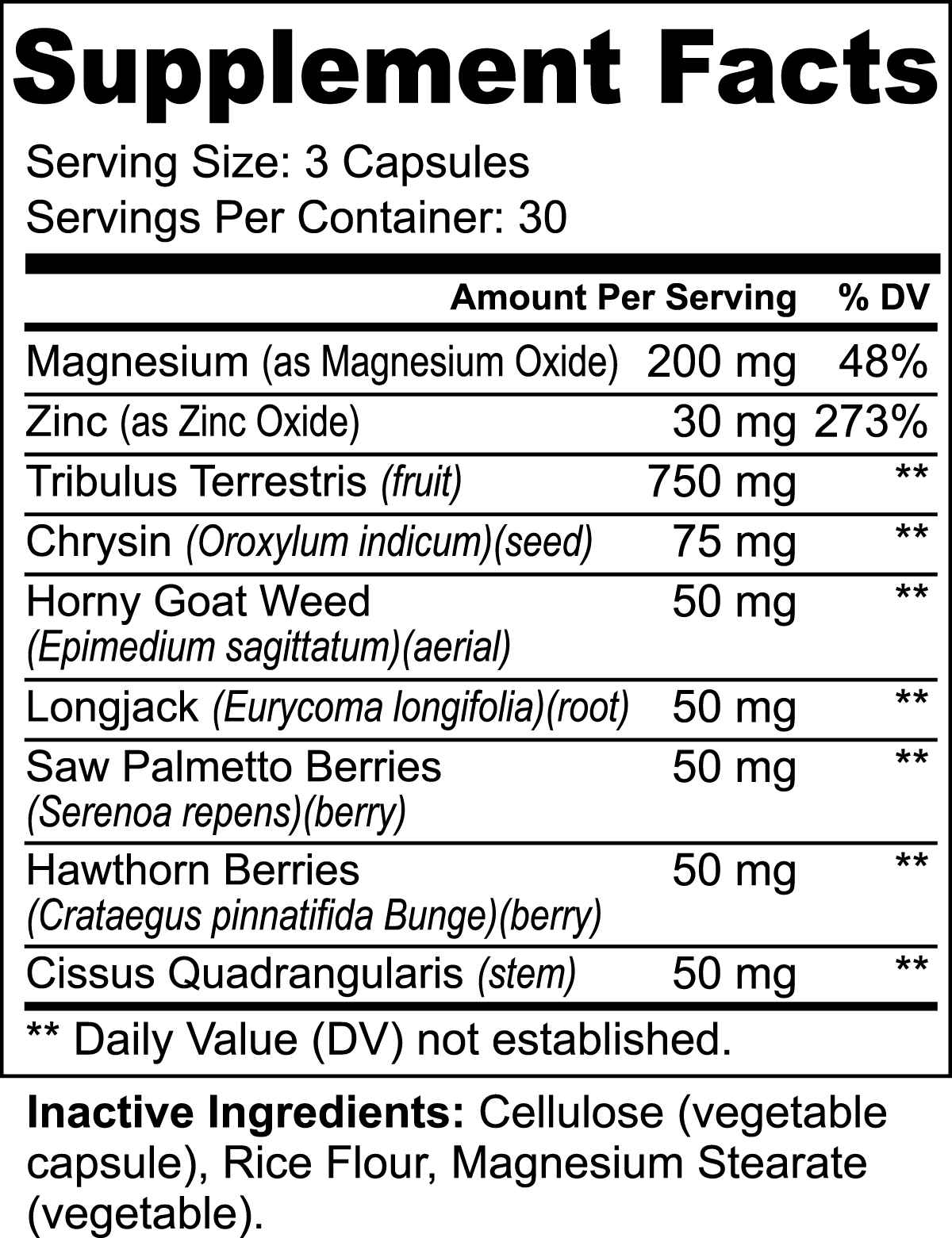 Zeus's Lightning (Natural T Booster)